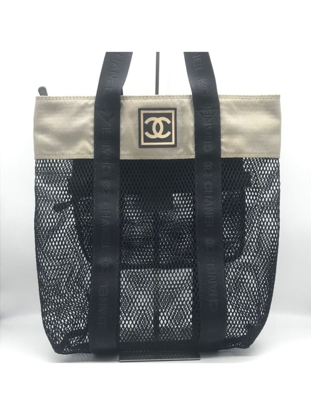 Chanel Sports Mesh Tote Shoulder Bag